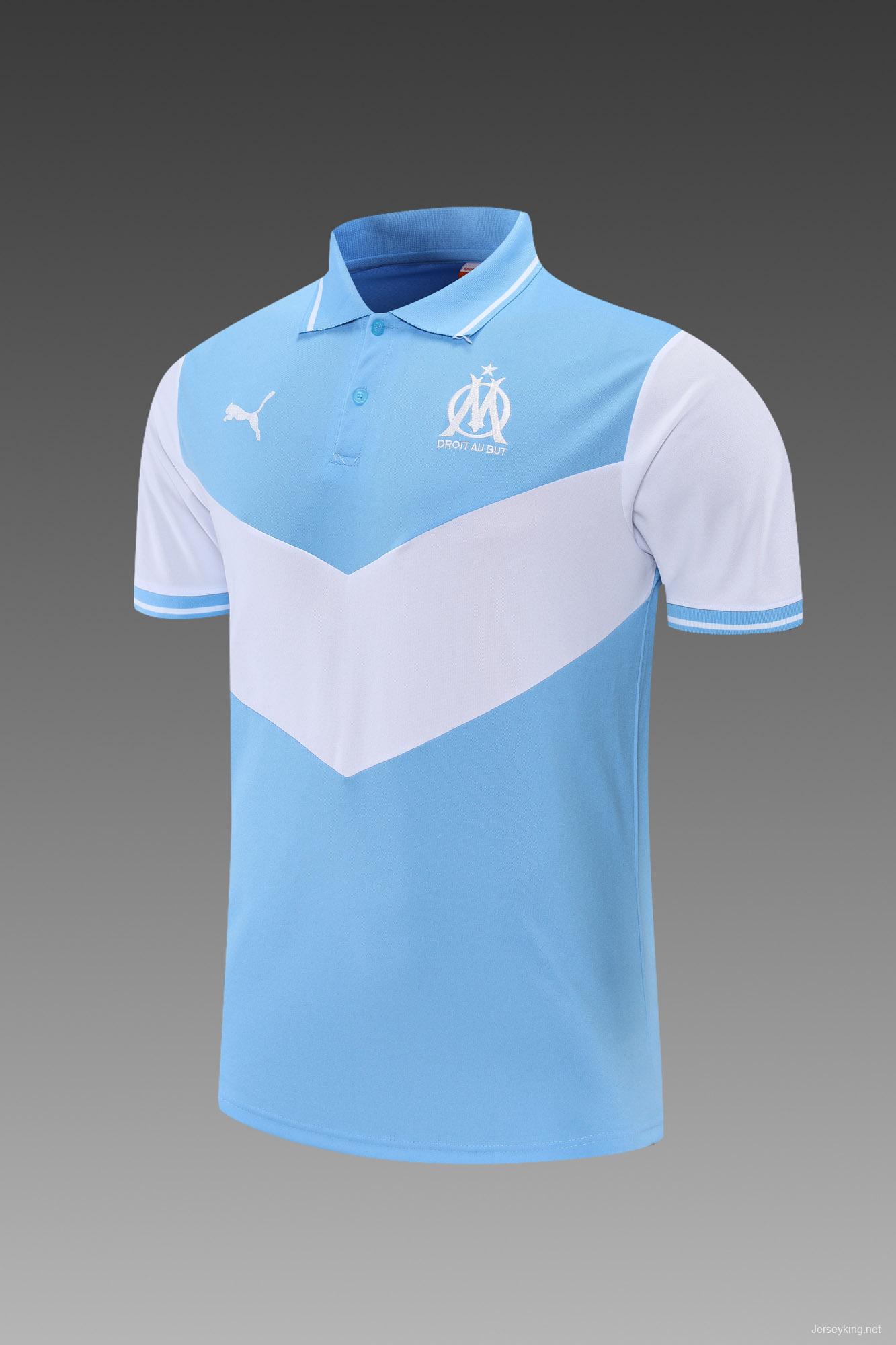 Olympique de Marseille POLO kit blue and white (not sold separately)