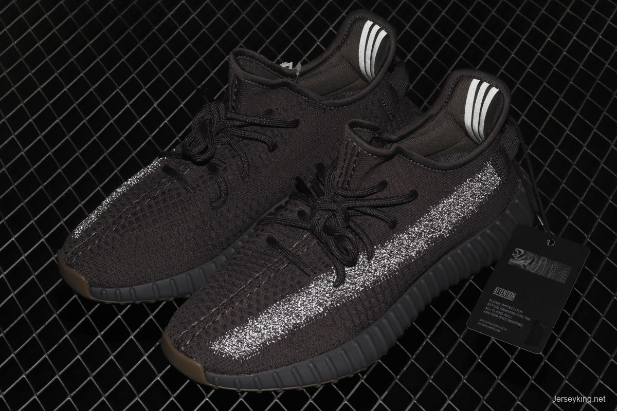 Adidas Yeezy Boost 350V2 Cinder FY4176 Darth Coconut 350 second generation hollowed-out side transparent rubber all over the sky star color BASF popcorn