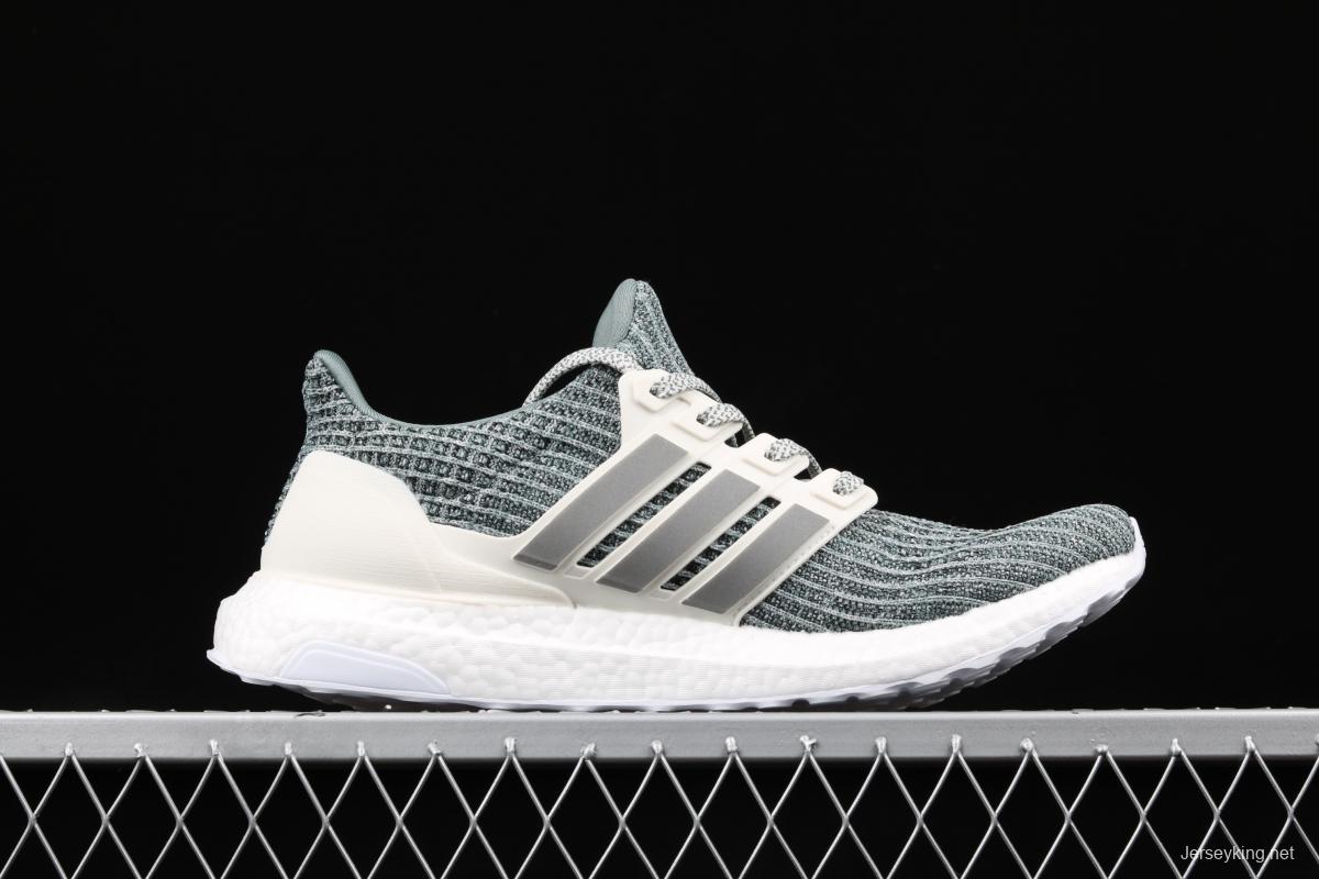 Adidas Ultra Boost 4.0 Pale Mint Green CM8272 the fourth generation of knitted striped mint green UB