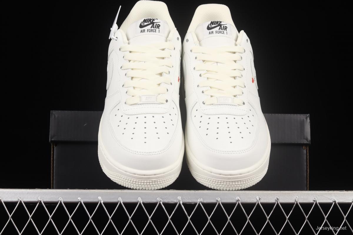 NIKE Air Force 1: 07 Low Valentine's Day love limited color matching low-top casual board shoes LZ5988-505