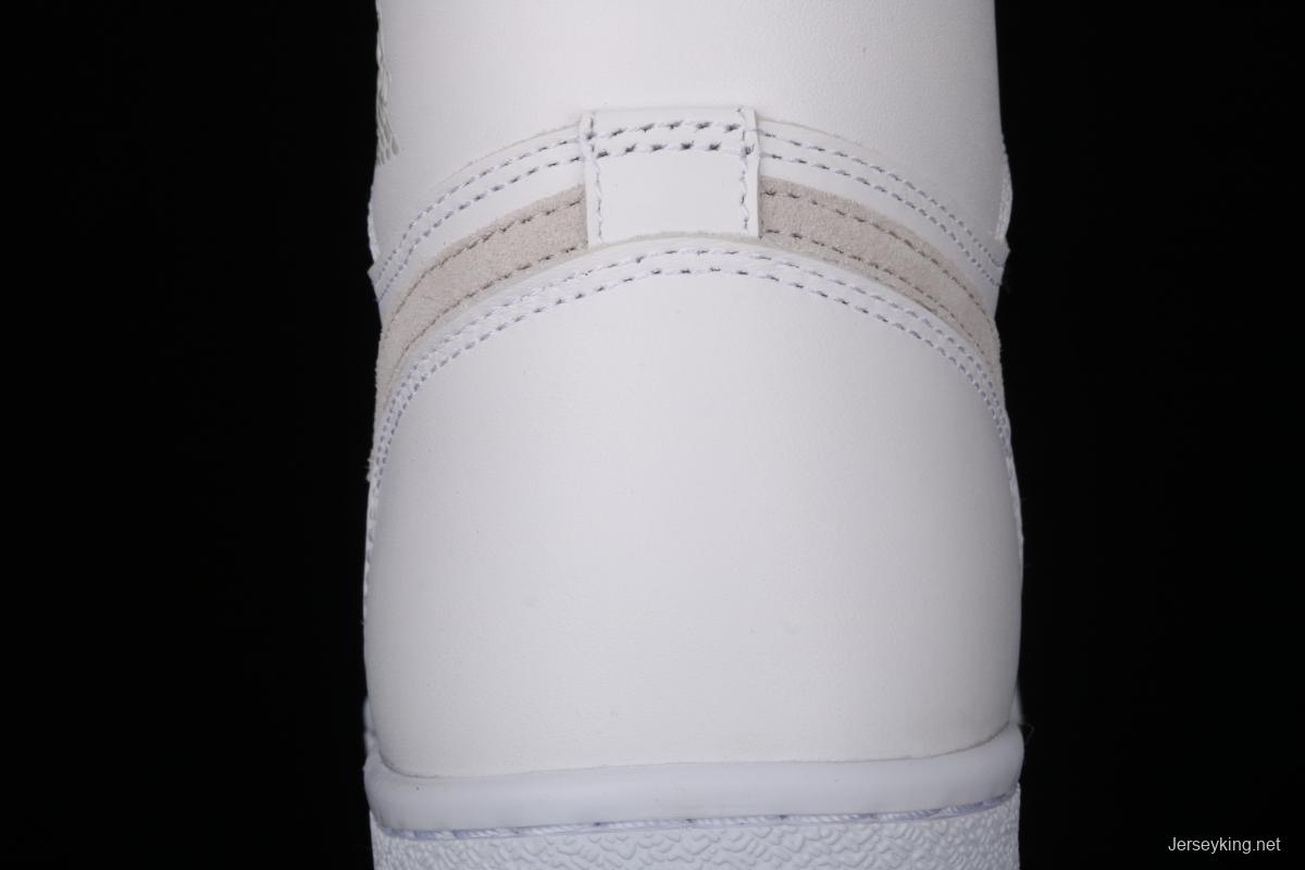 Air Jordan 1 Hi 85 repeated engraving of white gray BQ4422-100