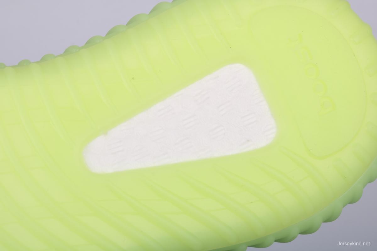 Adidas Yeezy 350 Boost V2 EG5293 Darth Coconut 350 second generation fluorescent green hollowed-out silk color matching