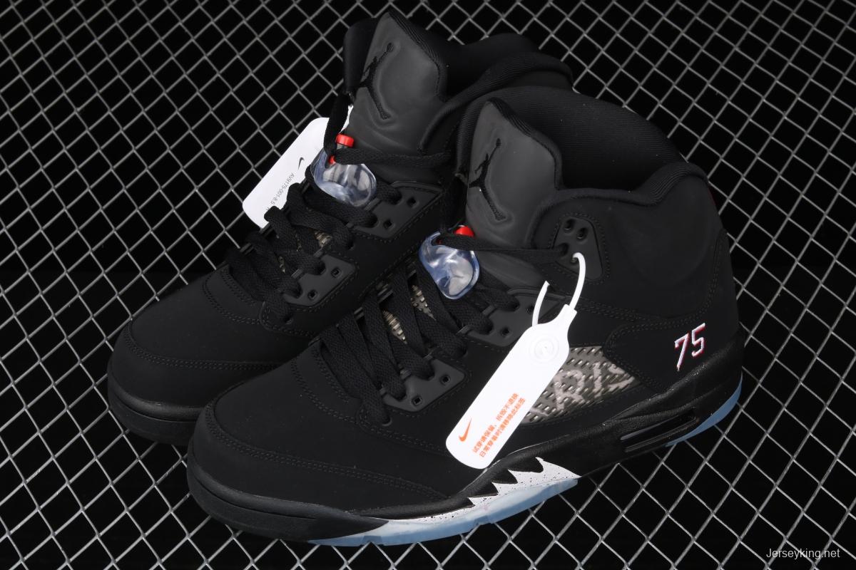 Air Jordan 5 OG Black Metallic Black Silver AV9175-001