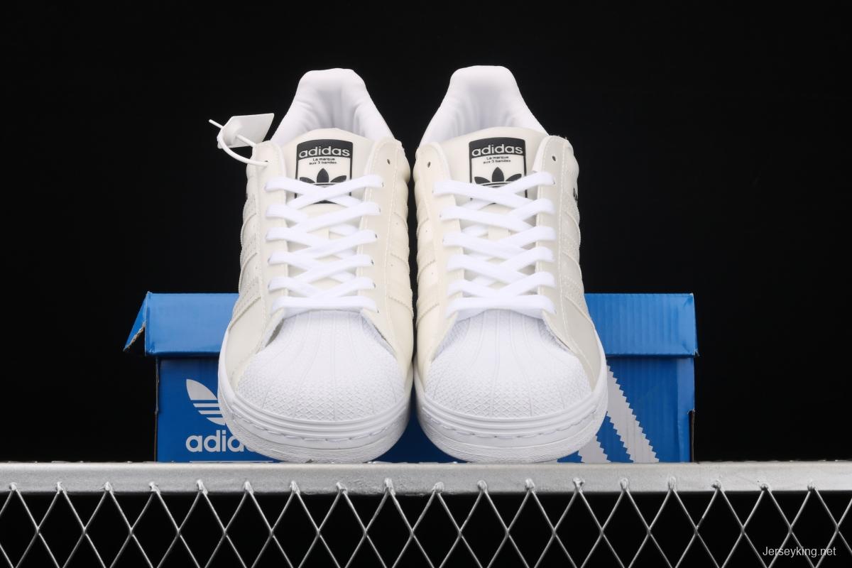 Adidas SuperStar FX7781 shell head clover 50th anniversary dazzle laser Korean version leisure couple board shoes