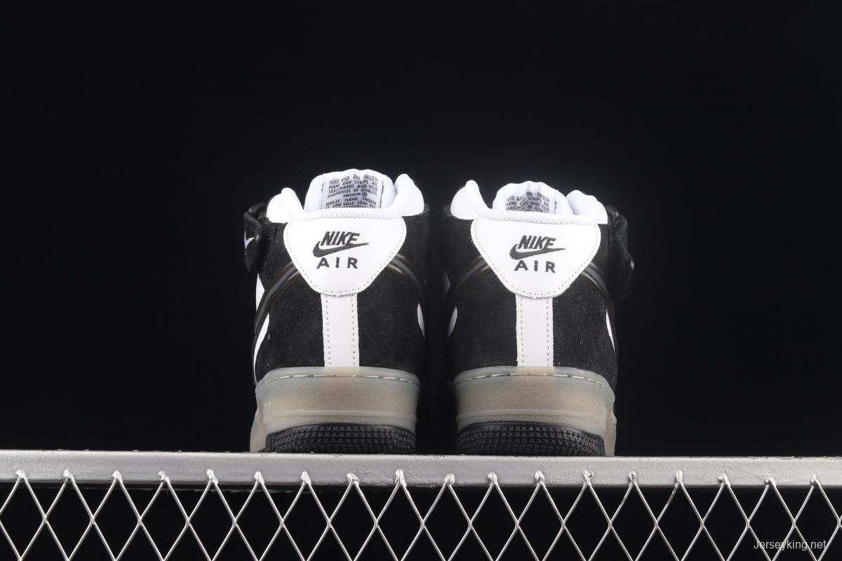 Slam Jam x NIKE Air Force 11607 Mid series frosted leather middle upper casual board shoes BC9825-101,