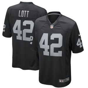 Men's Ronnie Lott Black Retired Player Limited Team Jersey