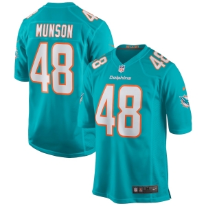 Men's Calvin Munson Aqua Player Limited Team Jersey