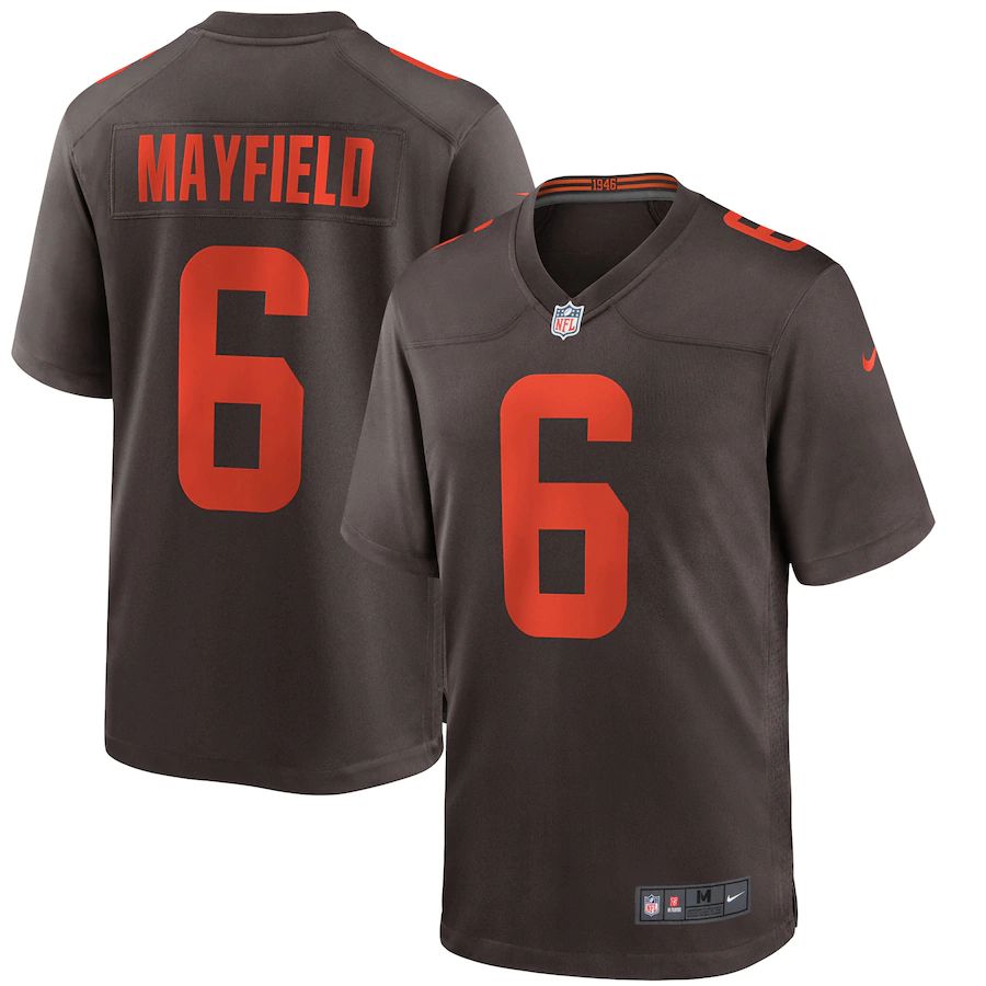 Men's Baker Mayfield Brown Alternate Player Limited Team Jersey