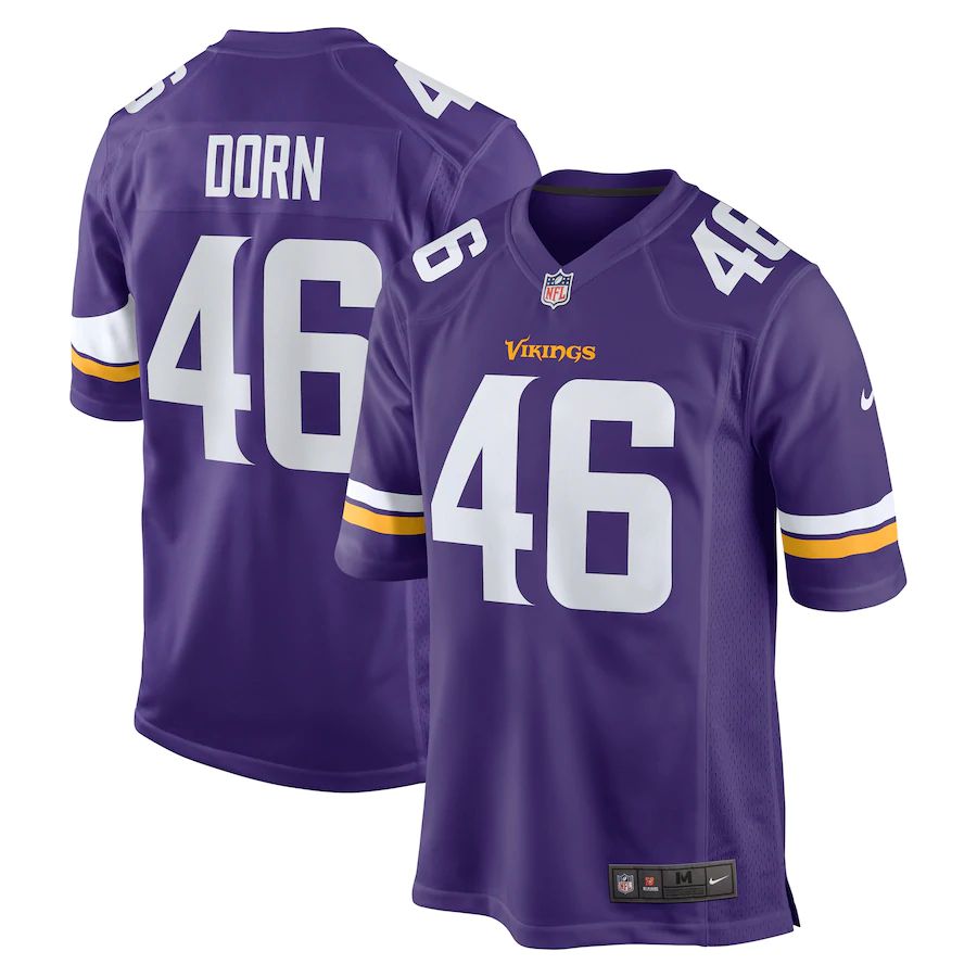 Men's Myles Dorn Purple Player Limited Team Jersey
