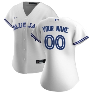 Women's White 2020 Home Custom Team Jersey