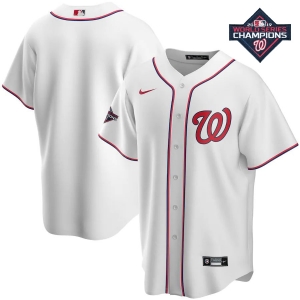 Men's White 2019 World Series Champions Home Team Jersey