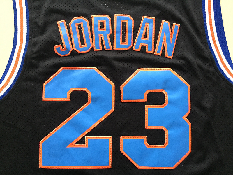 Michael Jordan 23 Movie Edition Black Basketball Jersey