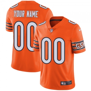 Men's Orange Alternate Customized Limited Team Jersey