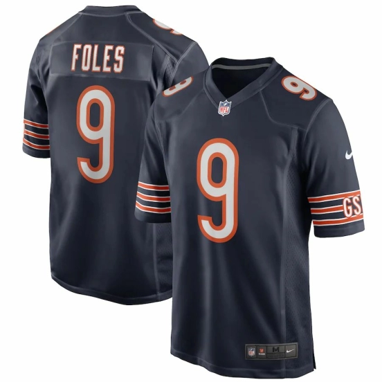 Men's Nick Foles Navy Player Limited Team Jersey