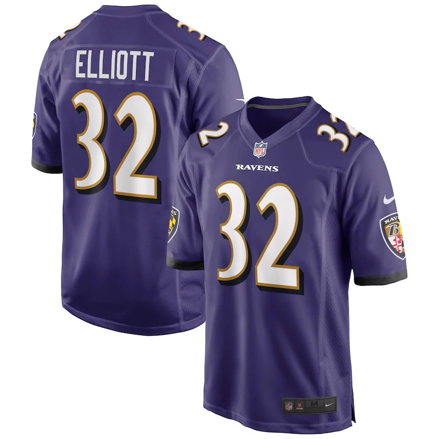 Men's DeShon Elliott Purple Player Limited Team Jersey
