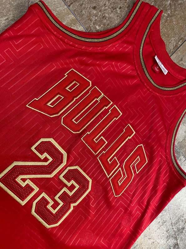 Men's Michael Jordan Red Retro Classic Team Jersey