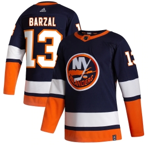 Men's Mathew Barzal Navy 2020-21 Reverse Retro Player Team Jersey