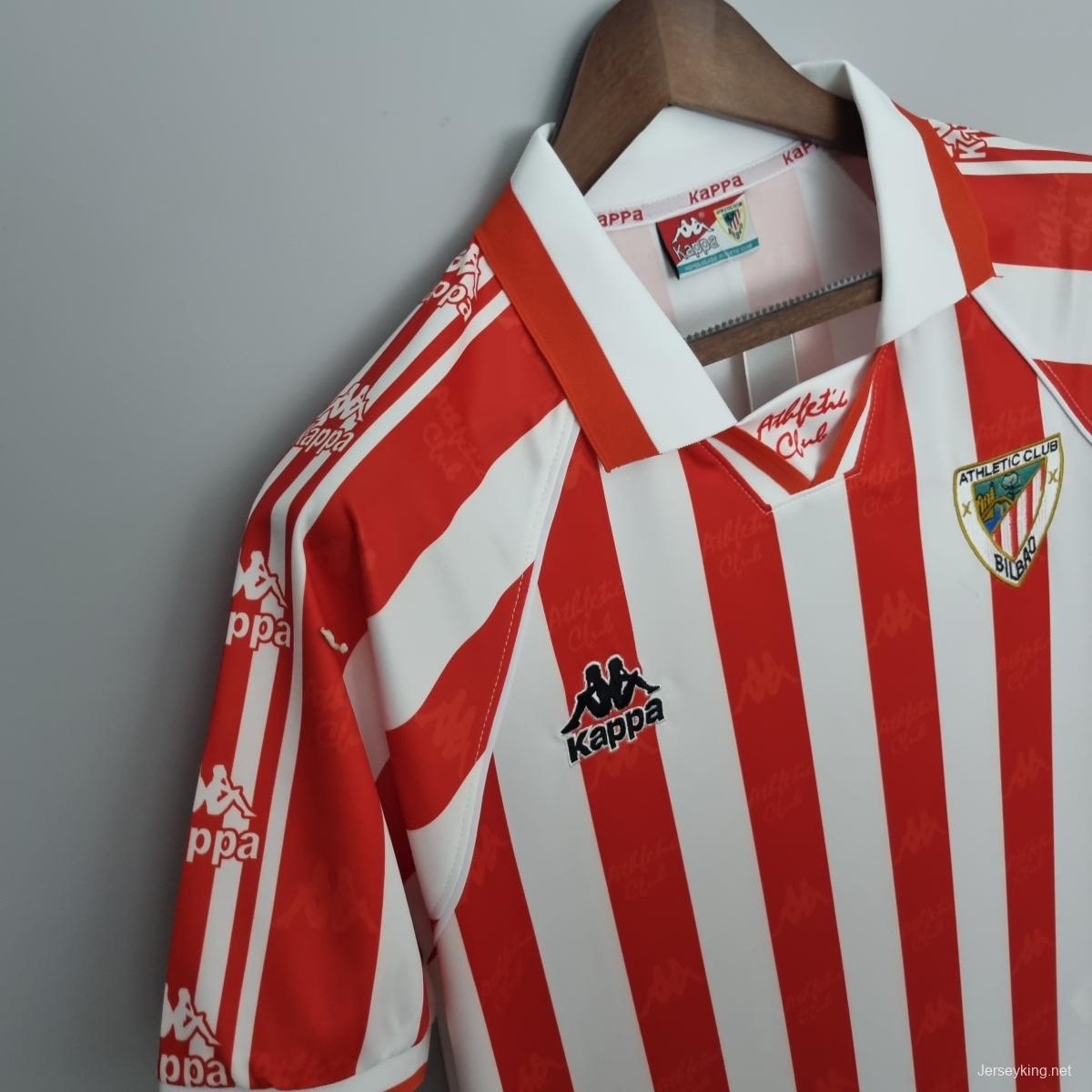 Retro 95/97 Athletic Bilbao home Soccer Jersey