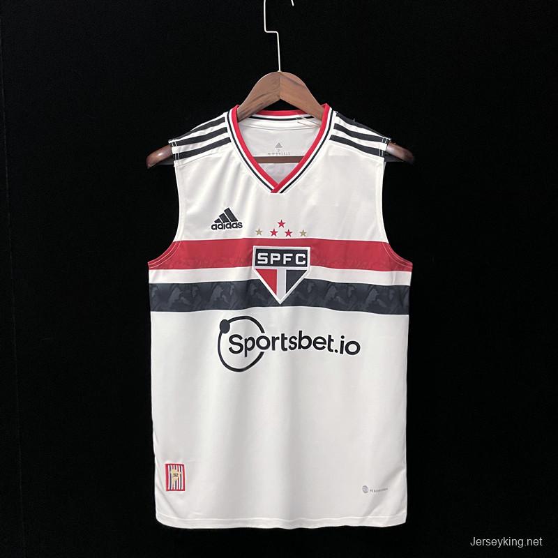 22/23 Vest Sao Paulo Home White Soccer Jersey