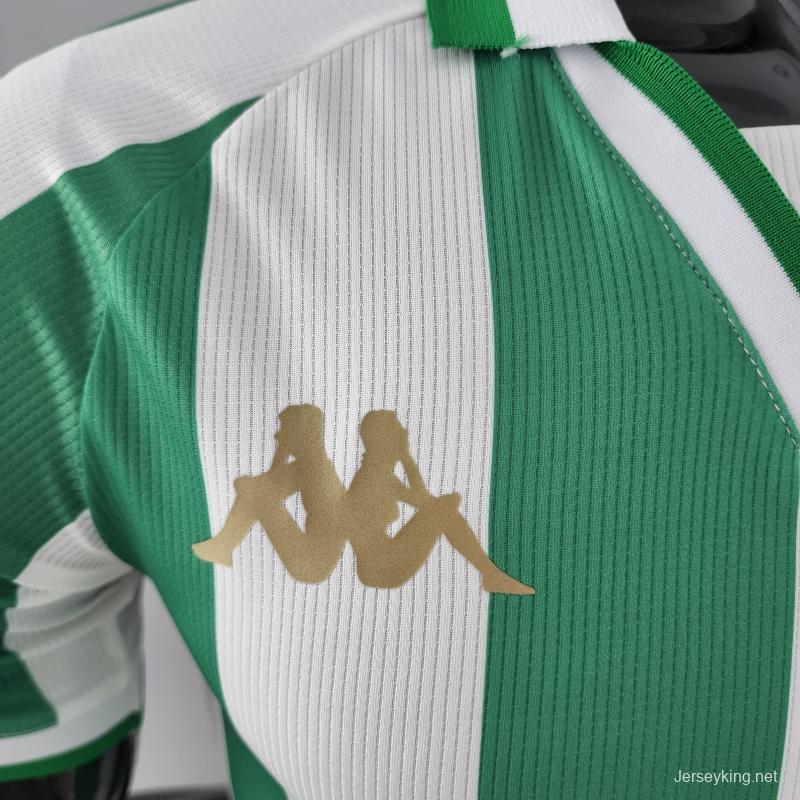 Player Version 22/23 Real Betis King's Cup Version Home  Soccer Jersey