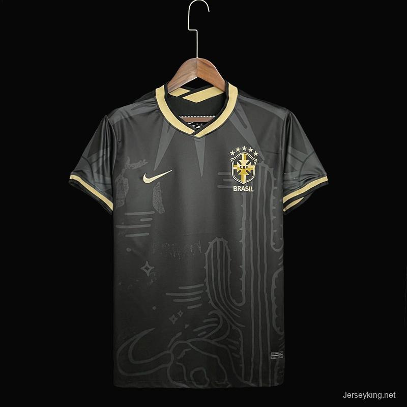 2022 Brazil Away  Soccer Jersey