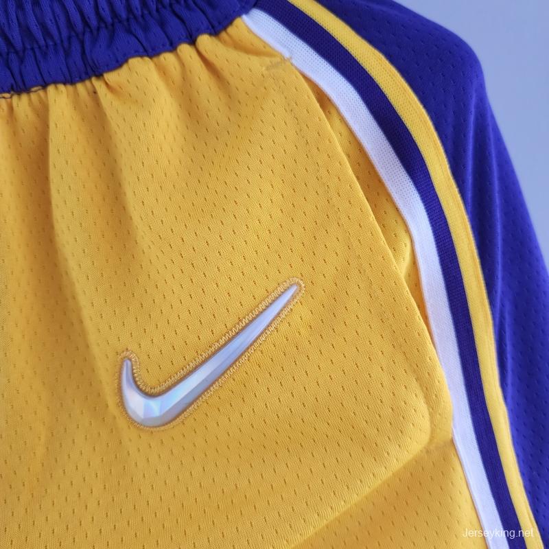 75th Anniversary Los Angeles Lakers Yellow NBA Shorts