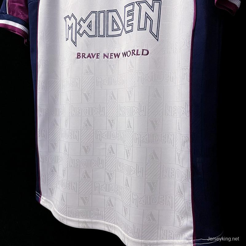 Retro 1999 West Ham Iron Maiden Away Soccer Jersey