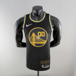 2022 75th Anniversary KUMINGA #00 Warriors City Edition Black NBA Jersey