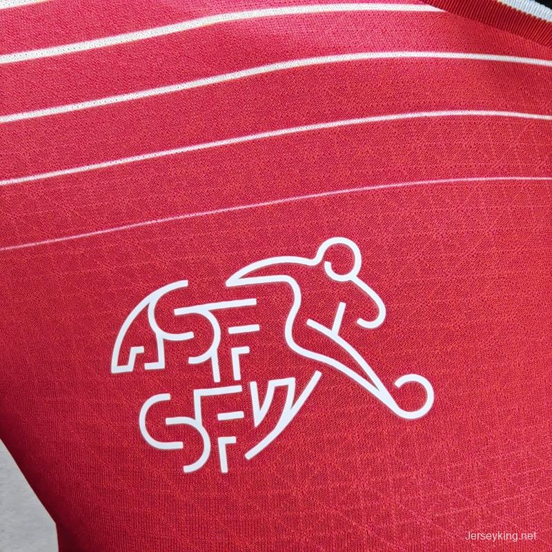 Player Version 2022 Switzerland Home Soccer Jersey