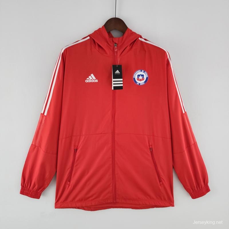 2022 Chile Windbreaker Red White