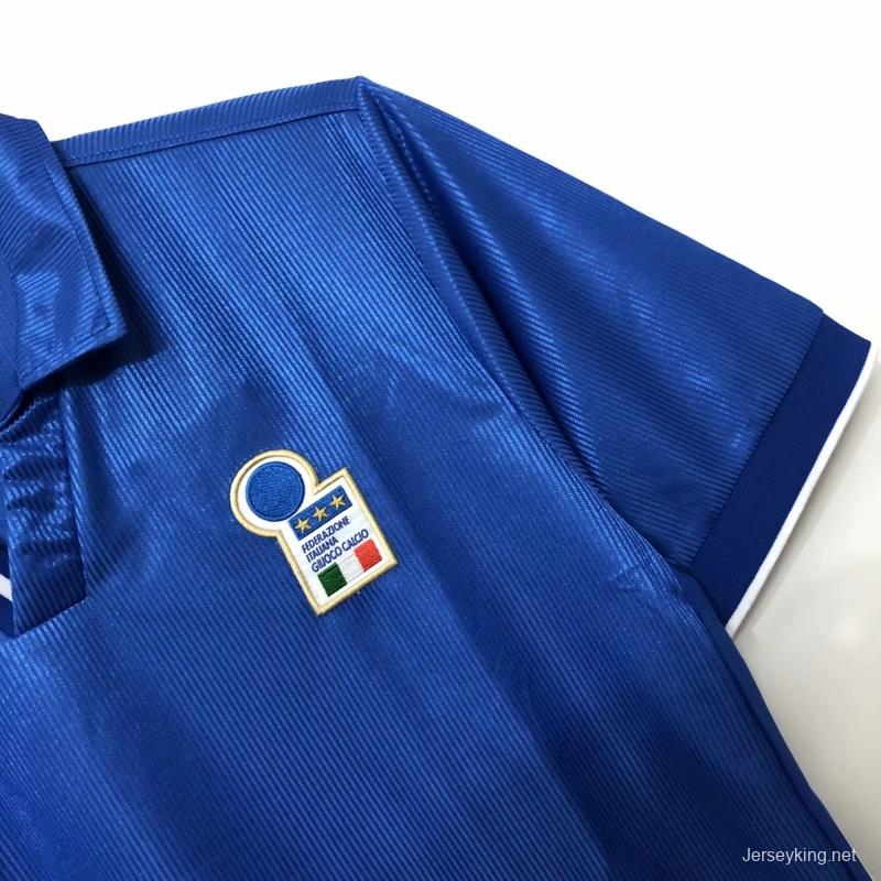 Retro 1998 Italy Home Soccer Jersey