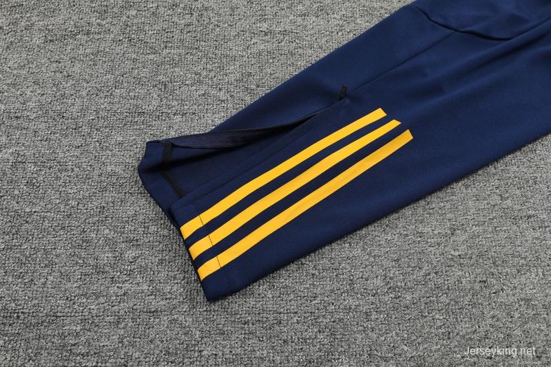 2022 Spain Navy Half Zipper Tracksuit