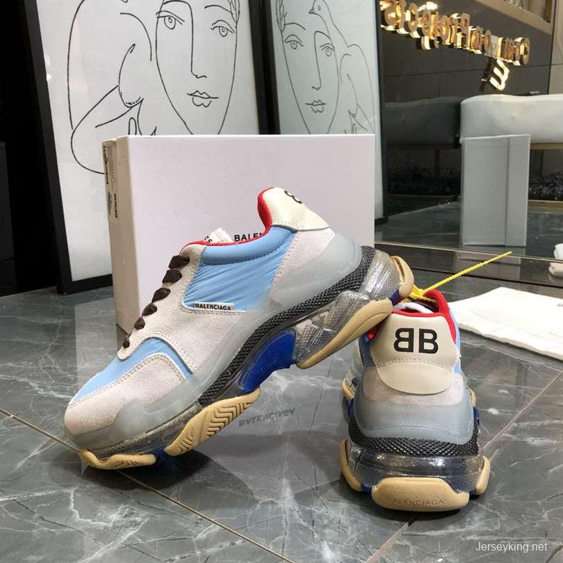 Men/Women Balenciaga Triple S 2.0 Sneaker Grey/Blue Item 6380340