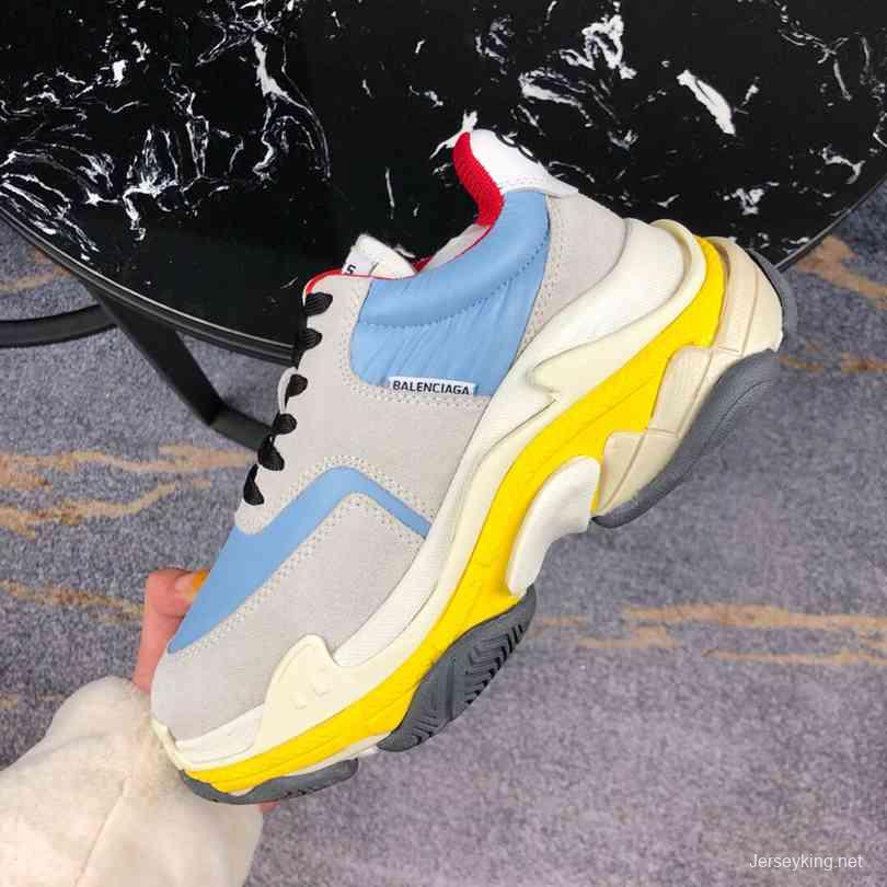 Men Balenciaga Triple-S 2 Skyblue/Grey