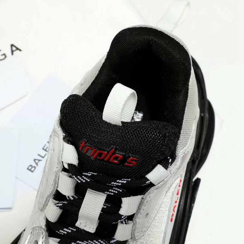 Men/Women Balenciaga Triple-S Sneaker White/Black Item 6380340