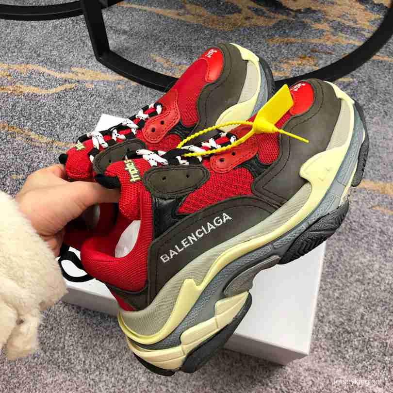 Men Balenciaga Triple-S Sneaker Black/Red