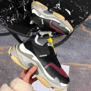 Men Balenciaga Triple-S 2 Yellow Black/Wine Sneaker