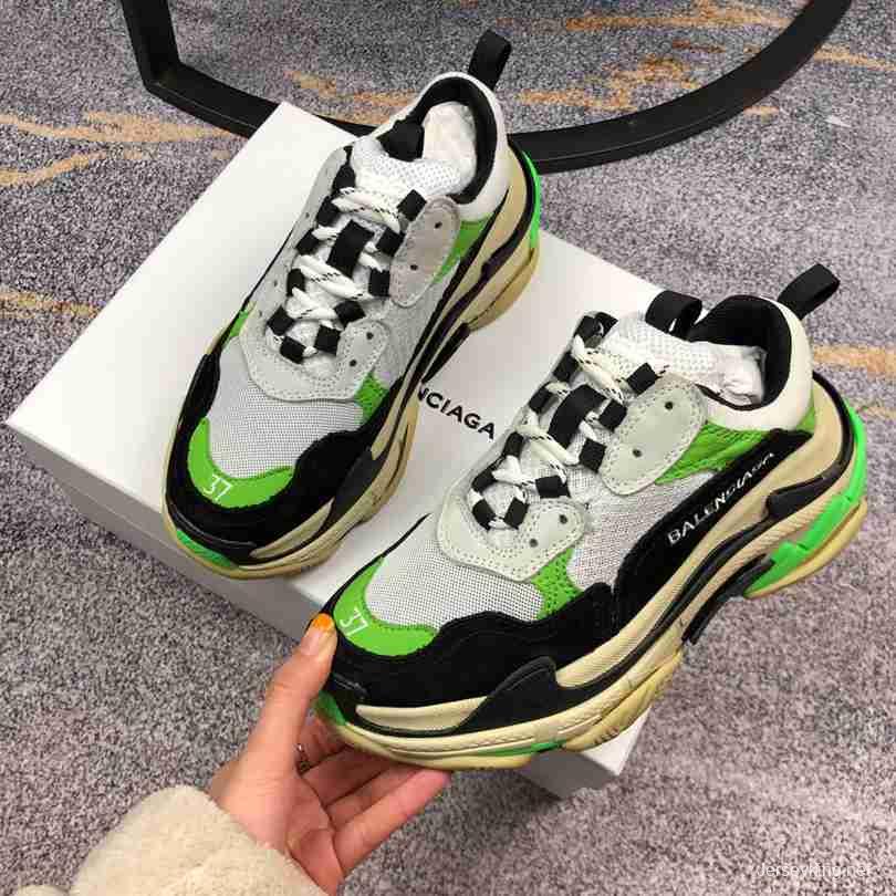 Men Balenciaga Triple-S Sneaker Green/Black