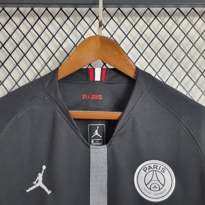 Retro 18/19 PSG Black Long Sleeve Champions League Jersey