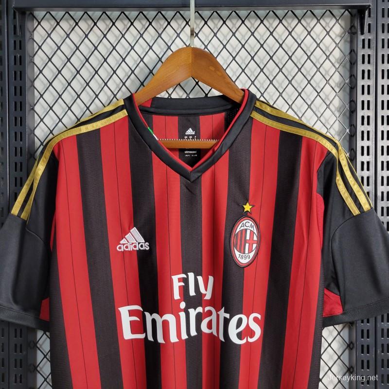 Retro 2013-14 AC Milan Home Jersey