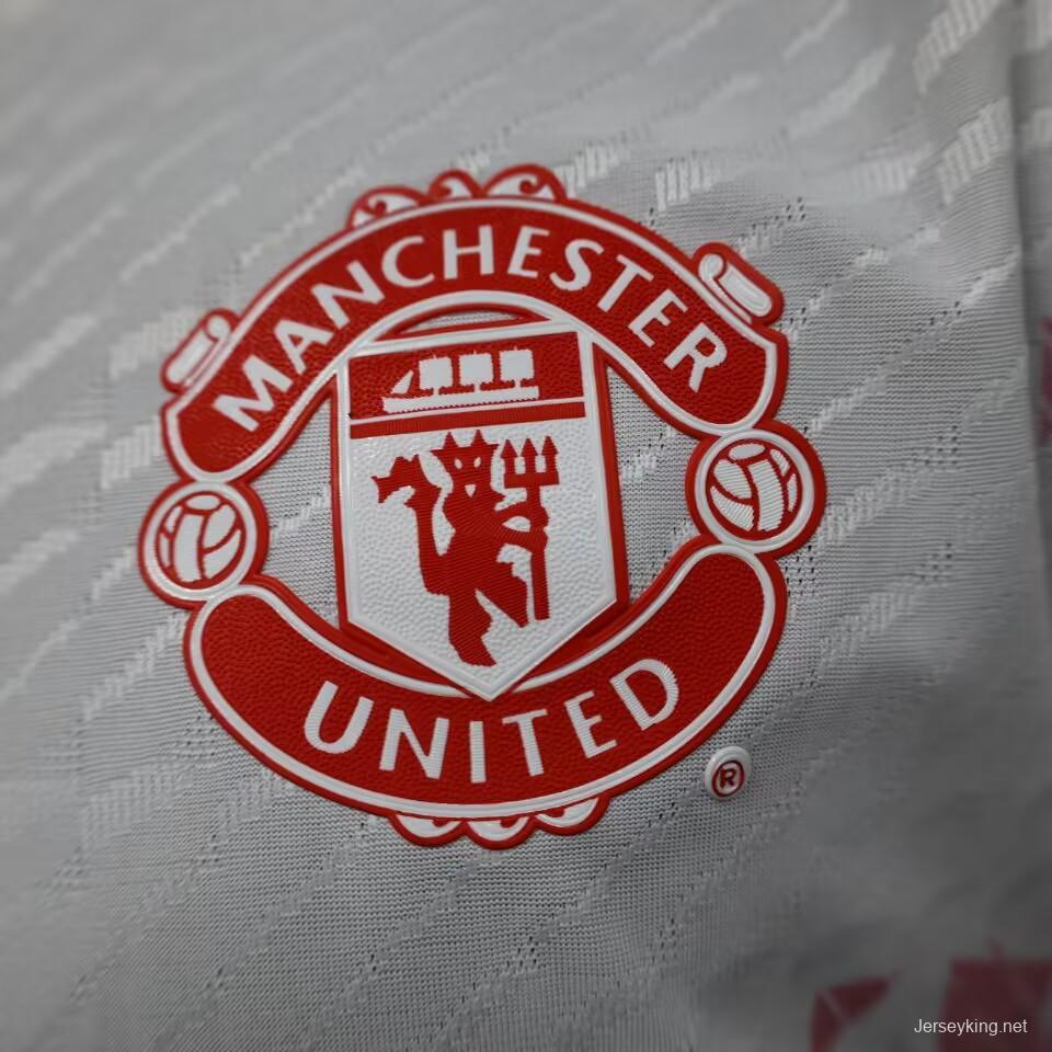 Player Version 23/24 Manchester United Away White Jersey