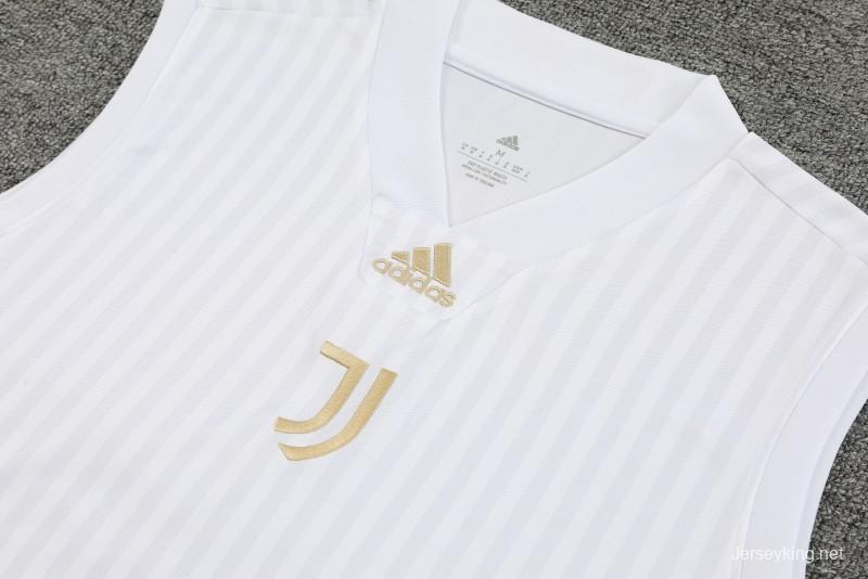 23-24 Juventus Remake Icon White Vest Jersey+Shorts