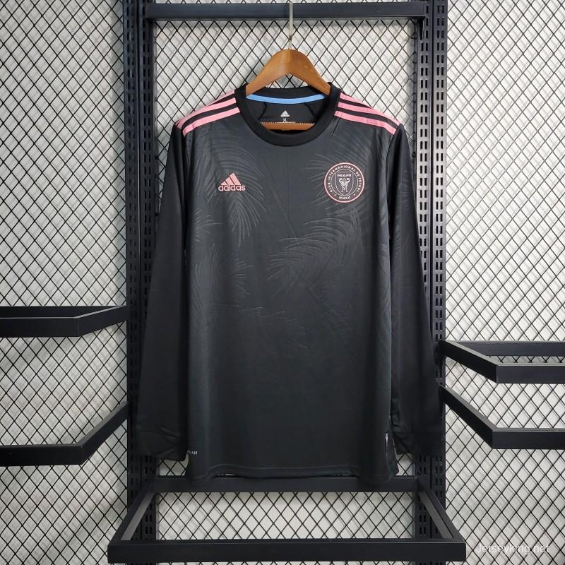 23/24 Inter Miami Away Long Sleeve Black Jersey