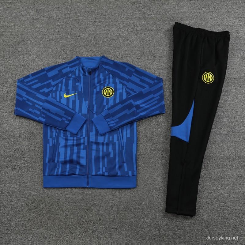 23/24 Inter Milan Blue Full Zipper Jacket+Pants