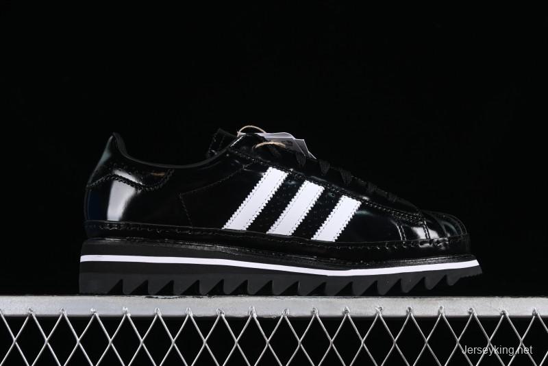 Adidas Superstar Clot IH5953 Preppy Style Shell Toe Sneakers with Perforated Leather - IH5953