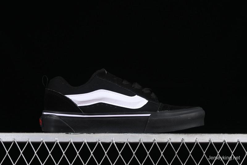 Vans Classics Knu Skool Retro Skate Shoes with Thickened Tongue and Oversized Toe - VN0009QCB9P