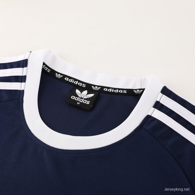 24/25 Adidas Original Navy Short Sleeve Jersey+Shorts