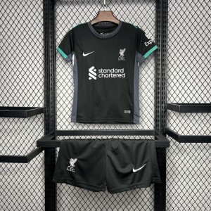 24/25 Kids Liverpool Away Black Jersey