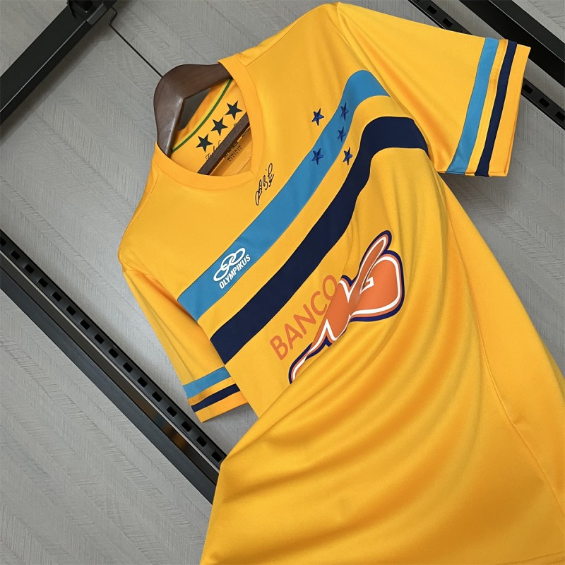 Retro 14/15 Cruzeiro Goalkeeper Yellow Jersey