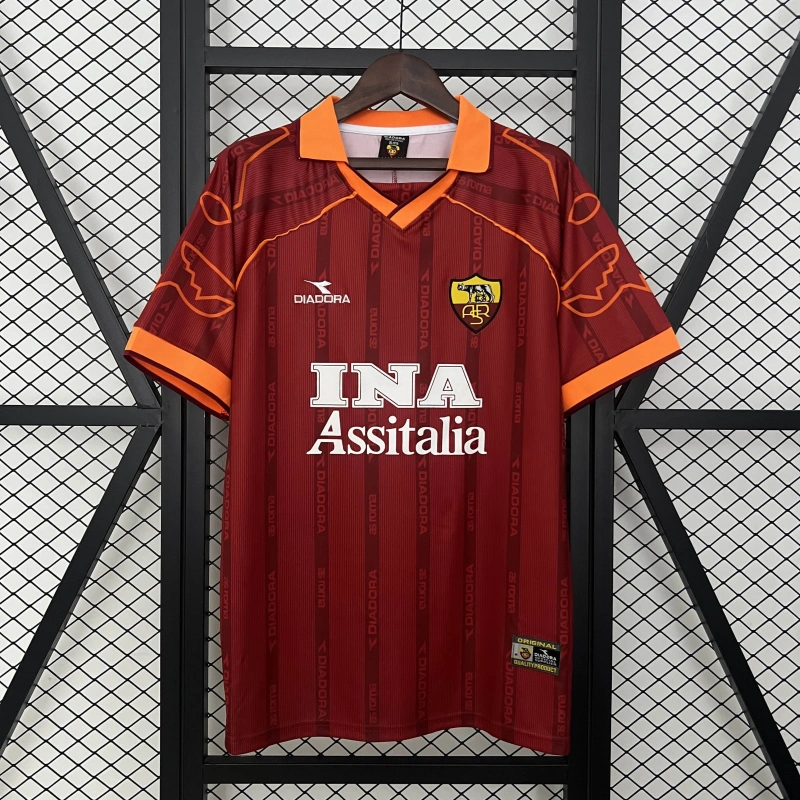 99/00 Retro Roma Home Jersey